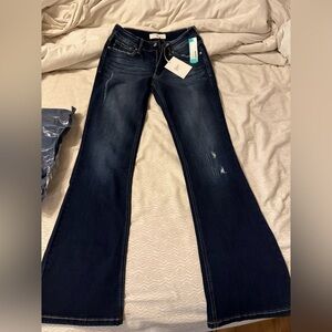 KanCan Women's Boot Cut Jeans - Dark Blue